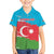 Personalized Azerbaijan Flag Style Family Matching Off Shoulder Maxi Dress and Hawaiian Shirt Azerbaijani Flag Day