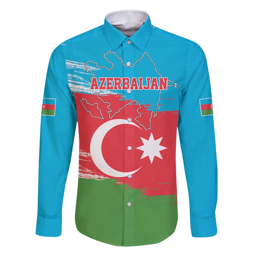 Personalized Azerbaijan Flag Style Family Matching Short Sleeve Bodycon Dress and Hawaiian Shirt Azerbaijani Flag Day