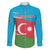 Personalized Azerbaijan Flag Style Family Matching Short Sleeve Bodycon Dress and Hawaiian Shirt Azerbaijani Flag Day