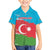 Personalized Azerbaijan Flag Style Family Matching Short Sleeve Bodycon Dress and Hawaiian Shirt Azerbaijani Flag Day
