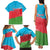 Personalized Azerbaijan Flag Style Family Matching Tank Maxi Dress and Hawaiian Shirt Azerbaijani Flag Day
