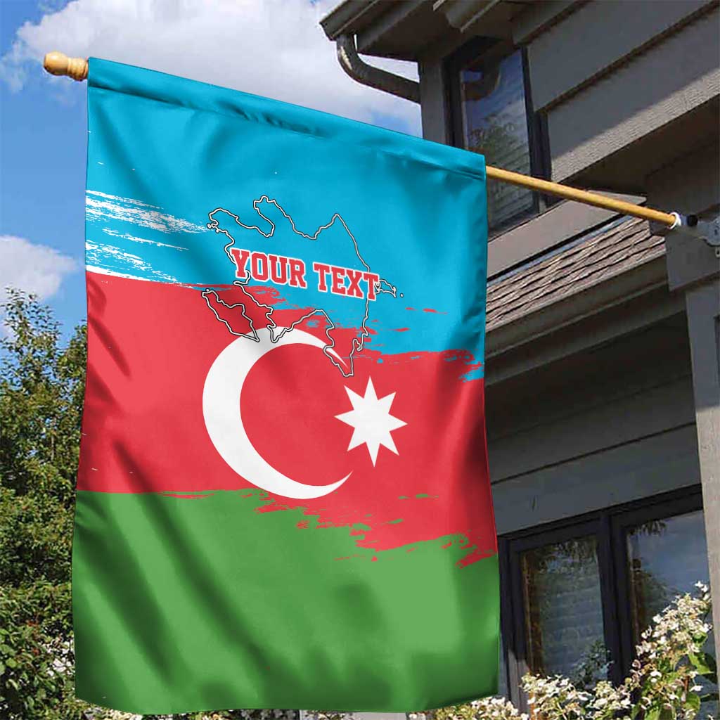 Personalized Azerbaijan Flag Style Garden Flag Azerbaijani Flag Day