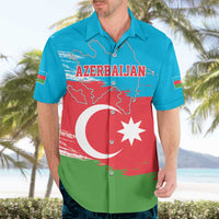 Personalized Azerbaijan Flag Style Hawaiian Shirt Azerbaijani Flag Day