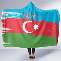 Personalized Azerbaijan Flag Style Hooded Blanket Azerbaijani Flag Day