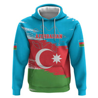 Personalized Azerbaijan Flag Style Hoodie Azerbaijani Flag Day