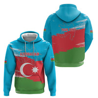 Personalized Azerbaijan Flag Style Hoodie Azerbaijani Flag Day