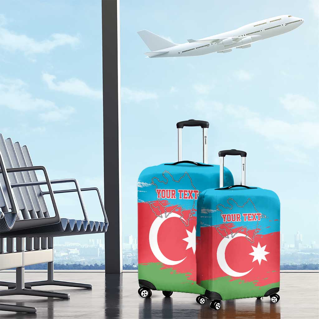 Personalized Azerbaijan Flag Style Luggage Cover Azerbaijani Flag Day
