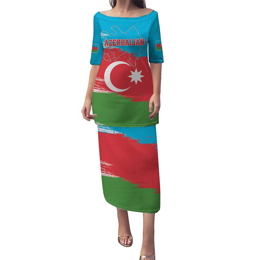Personalized Azerbaijan Flag Style Puletasi Azerbaijani Flag Day
