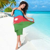Personalized Azerbaijan Flag Style Sarong Azerbaijani Flag Day