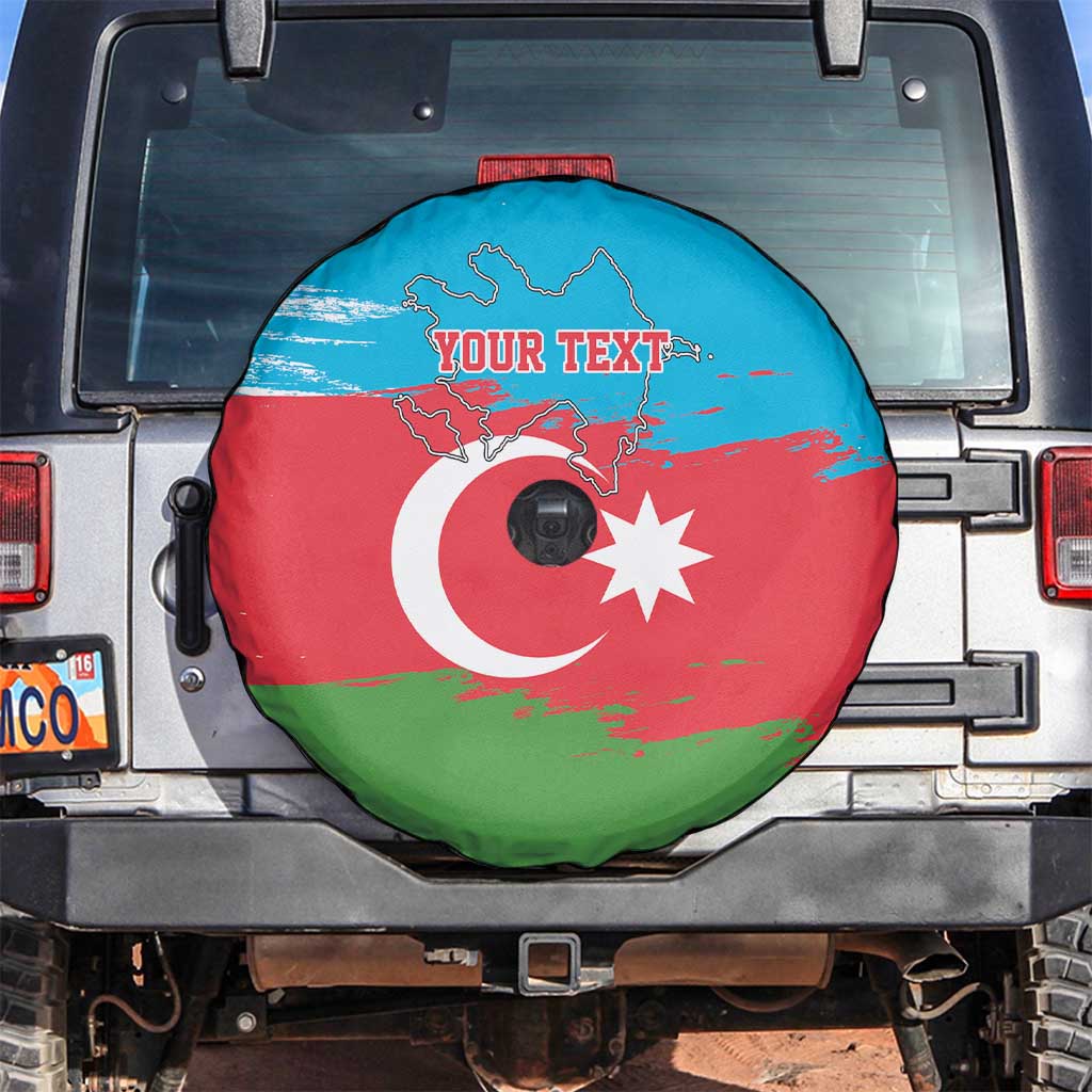 Personalized Azerbaijan Flag Style Spare Tire Cover Azerbaijani Flag Day