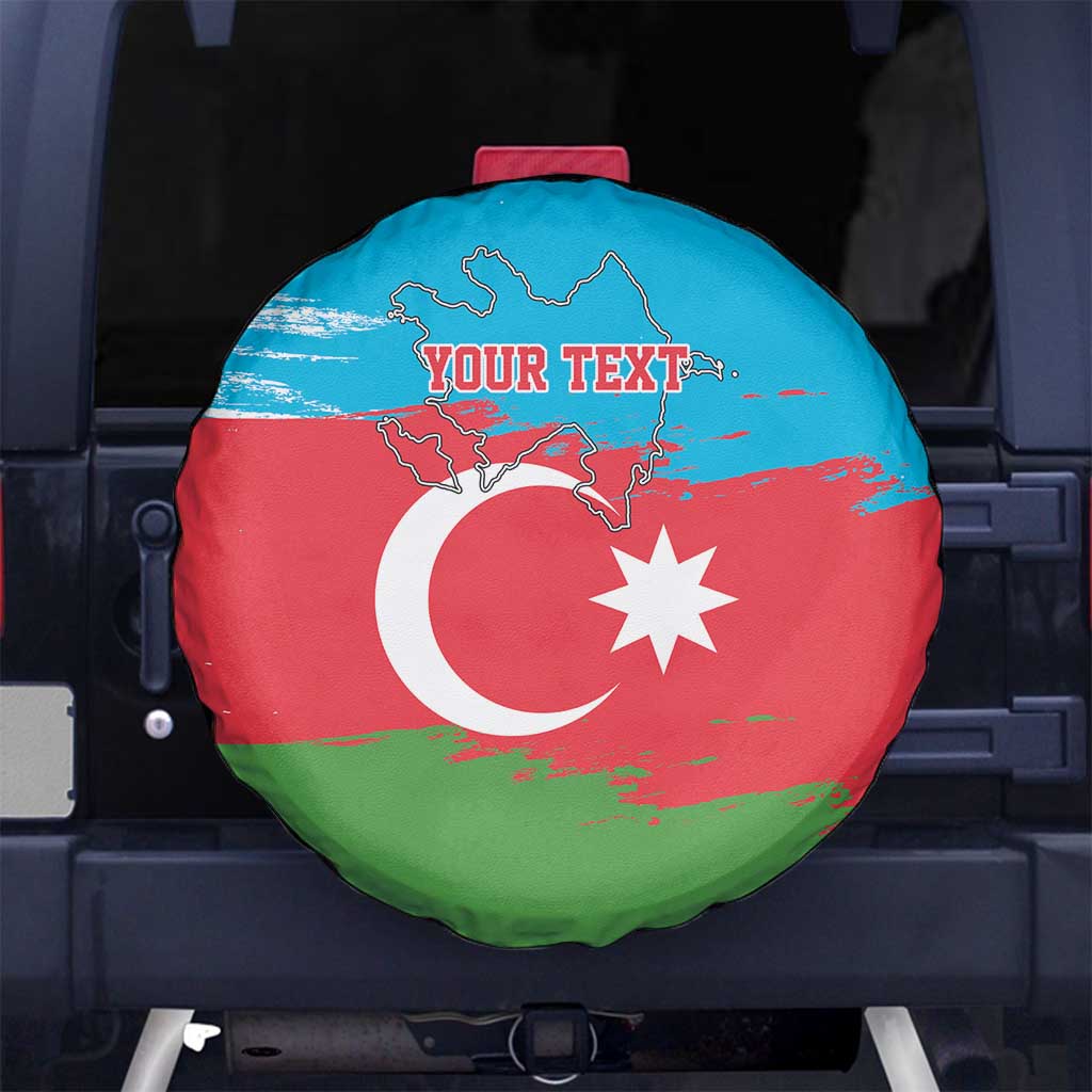 Personalized Azerbaijan Flag Style Spare Tire Cover Azerbaijani Flag Day