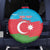 Personalized Azerbaijan Flag Style Spare Tire Cover Azerbaijani Flag Day