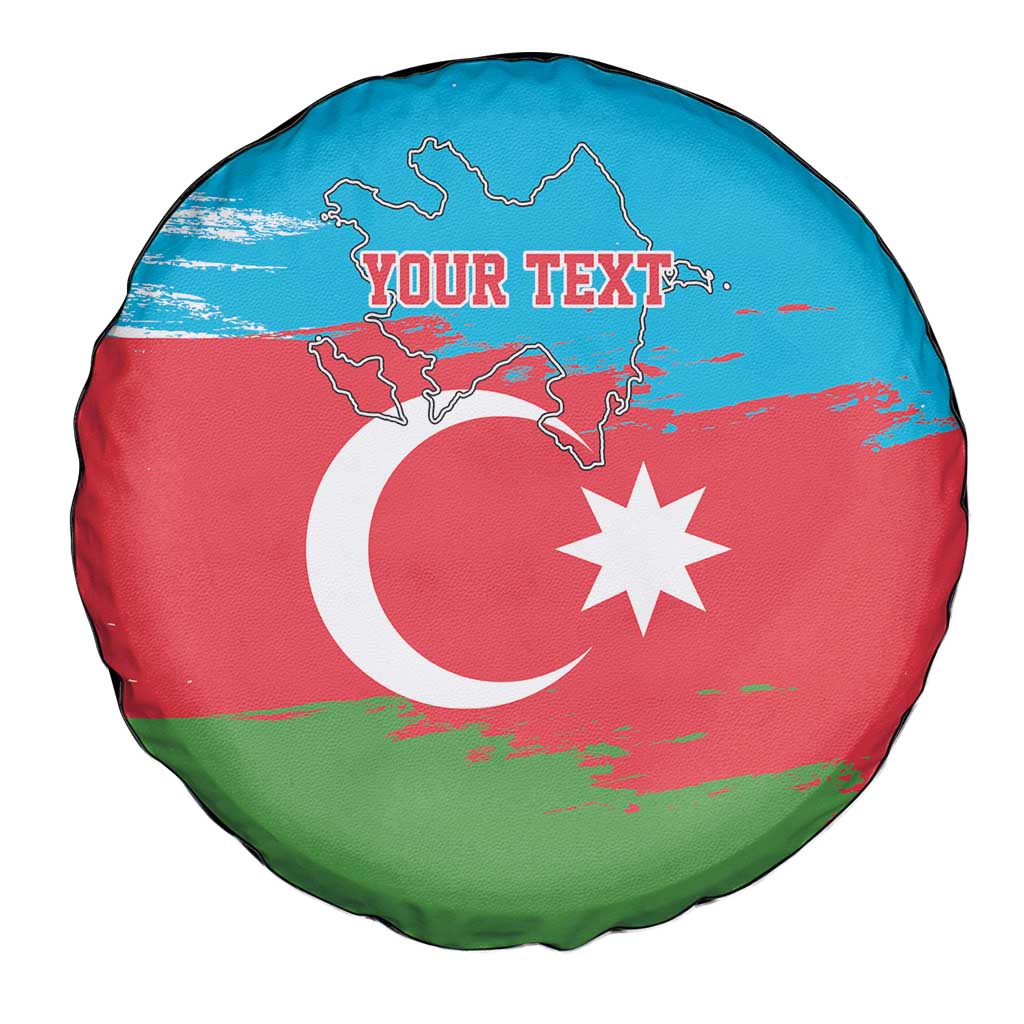 Personalized Azerbaijan Flag Style Spare Tire Cover Azerbaijani Flag Day