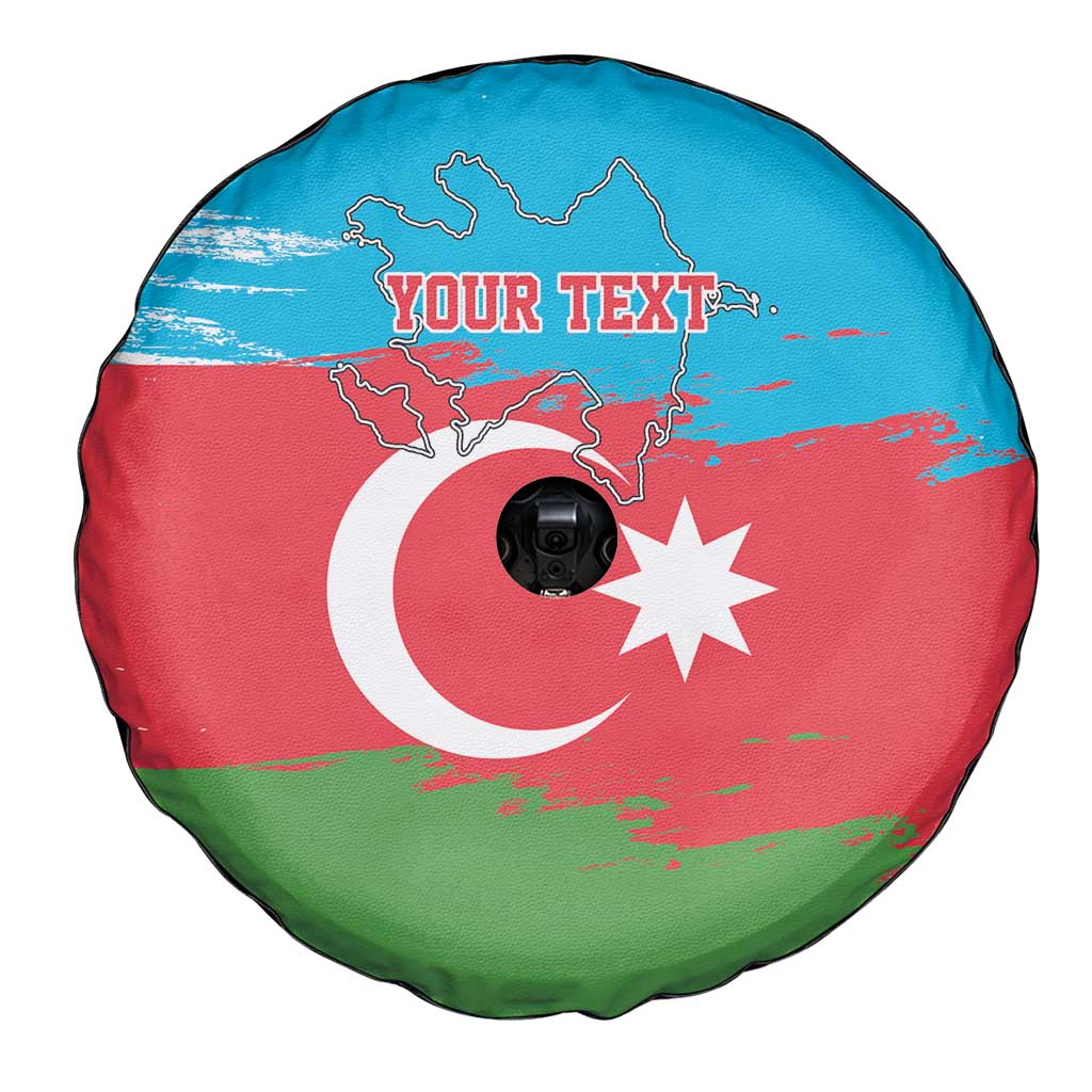Personalized Azerbaijan Flag Style Spare Tire Cover Azerbaijani Flag Day