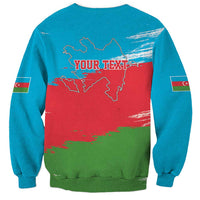 Personalized Azerbaijan Flag Style Sweatshirt Azerbaijani Flag Day