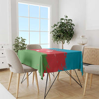 Personalized Azerbaijan Flag Style Tablecloth Azerbaijani Flag Day