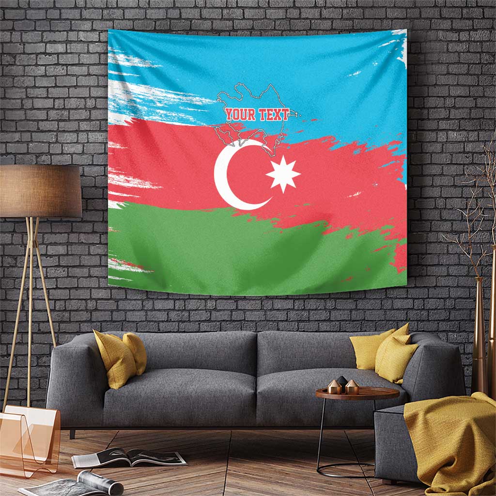 Personalized Azerbaijan Flag Style Tapestry Azerbaijani Flag Day