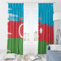 Personalized Azerbaijan Flag Style Window Curtain Azerbaijani Flag Day