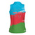 Personalized Azerbaijan Flag Style Women Sleeveless Polo Shirt Azerbaijani Flag Day