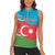 Personalized Azerbaijan Flag Style Women Sleeveless Polo Shirt Azerbaijani Flag Day