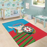 Azerbaijan Independence Day Area Rug Mustəqillik Gunu