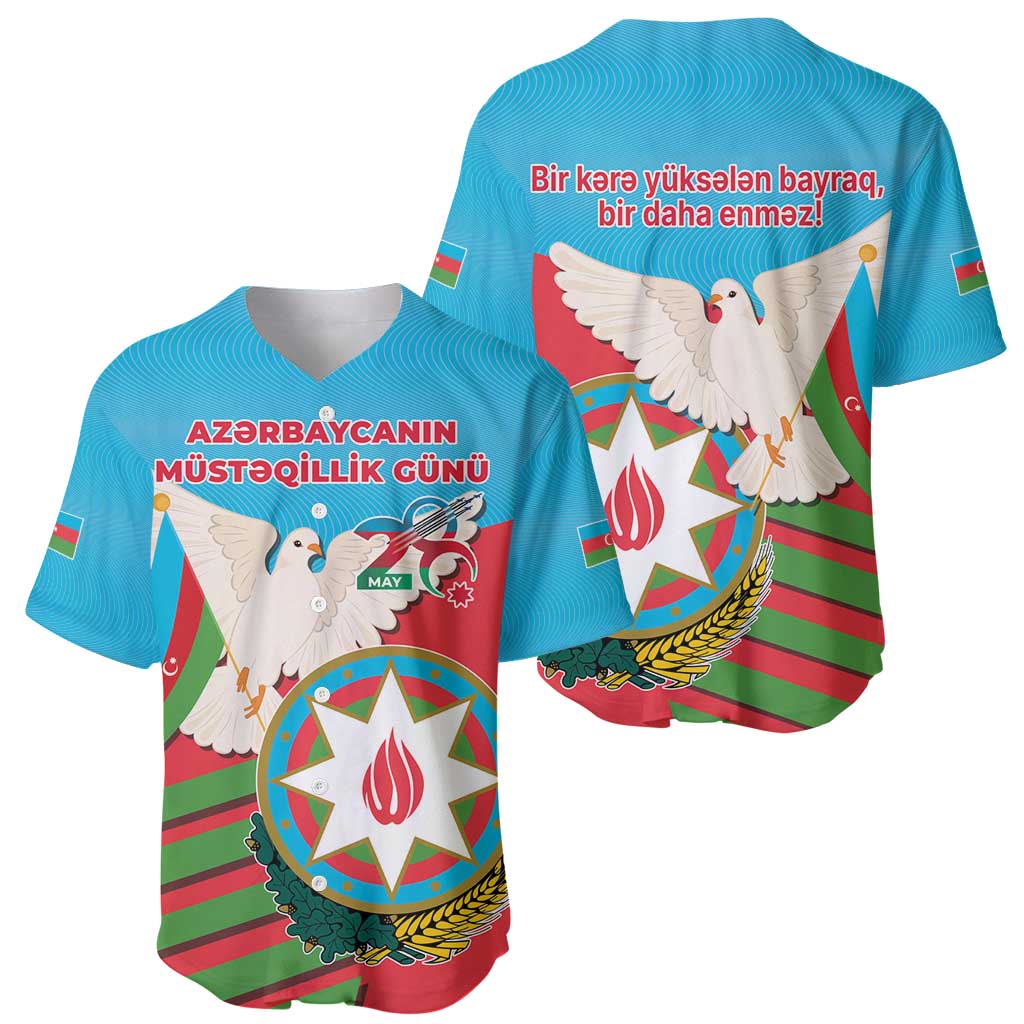 Azerbaijan Independence Day Baseball Jersey Mustəqillik Gunu