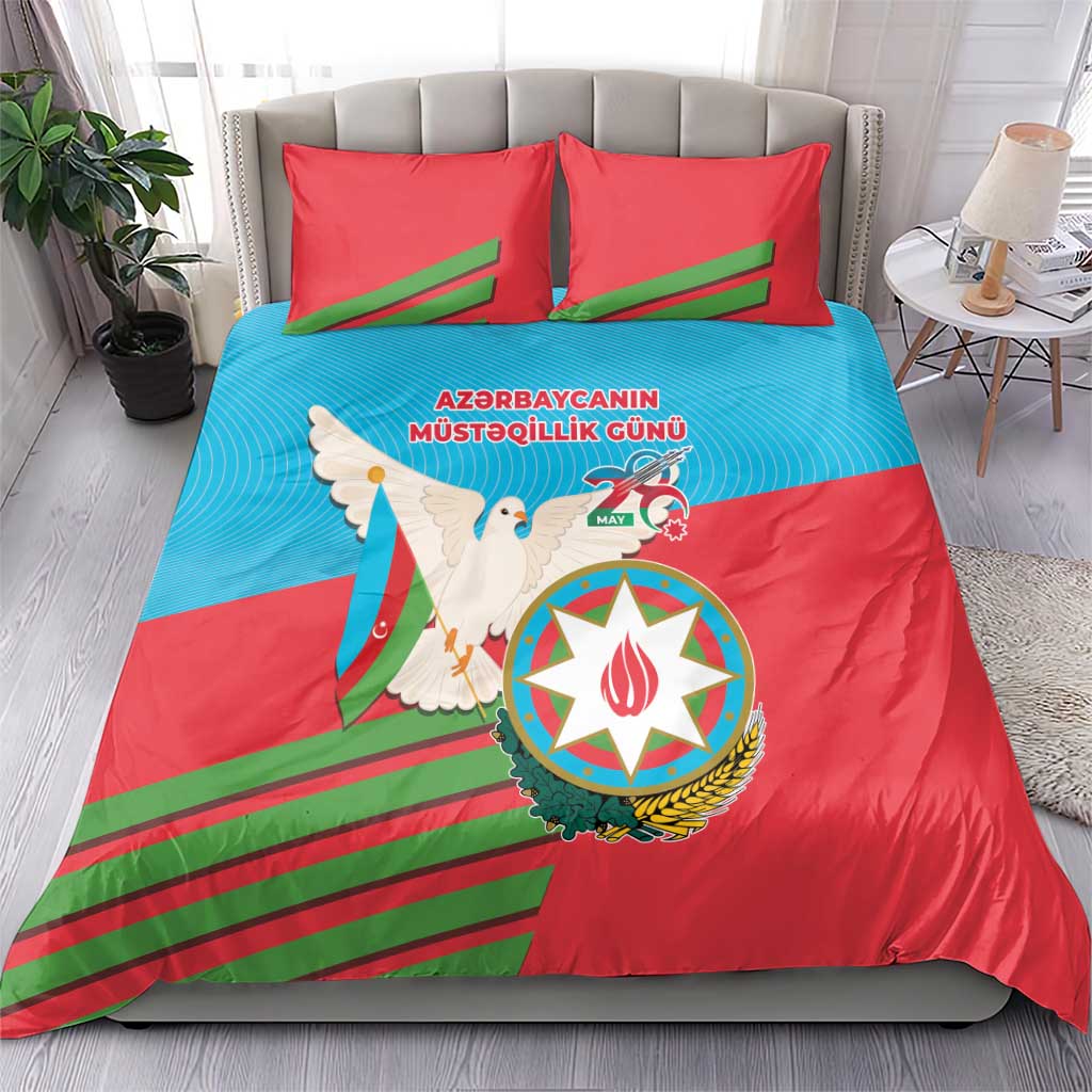 Azerbaijan Independence Day Bedding Set Mustəqillik Gunu