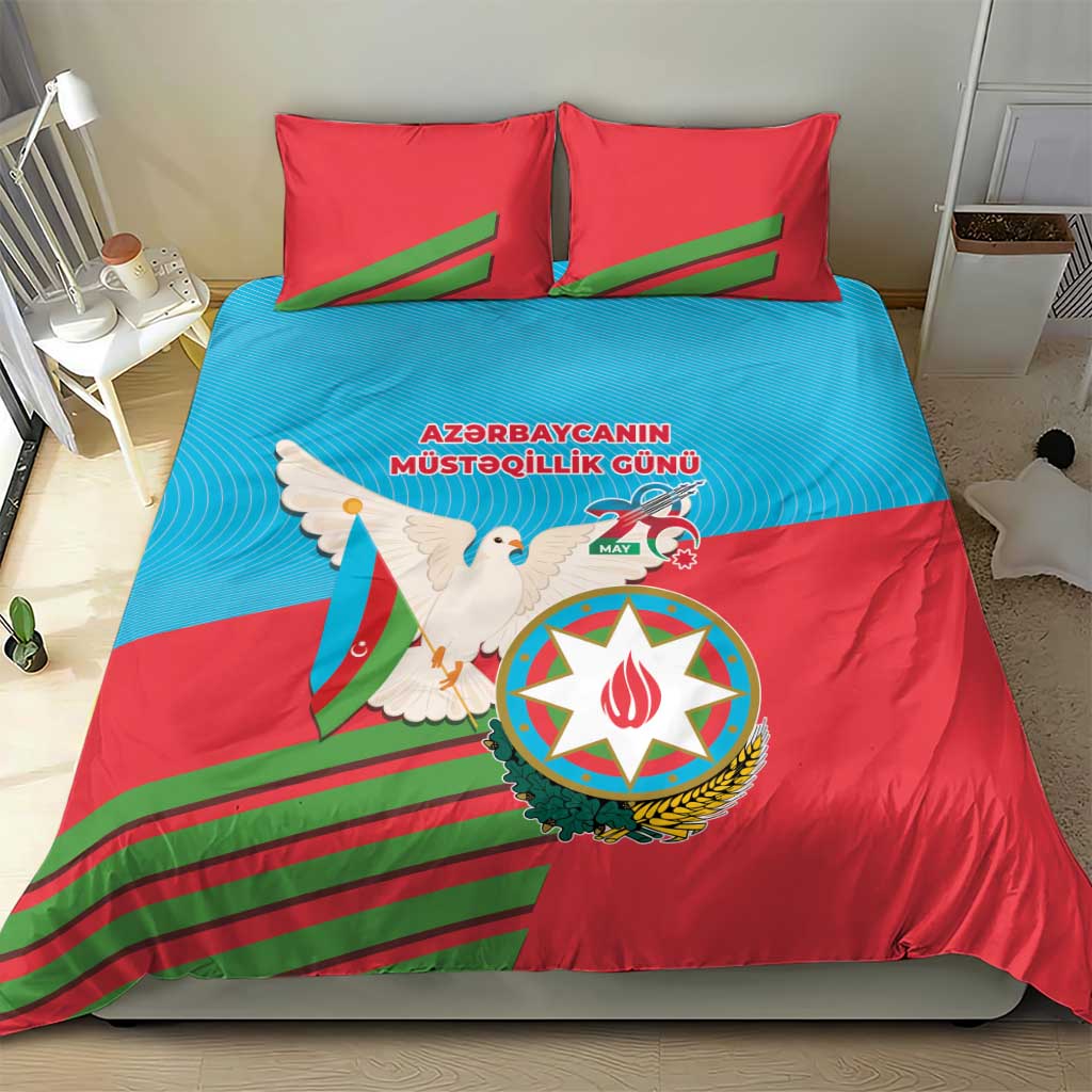 Azerbaijan Independence Day Bedding Set Mustəqillik Gunu