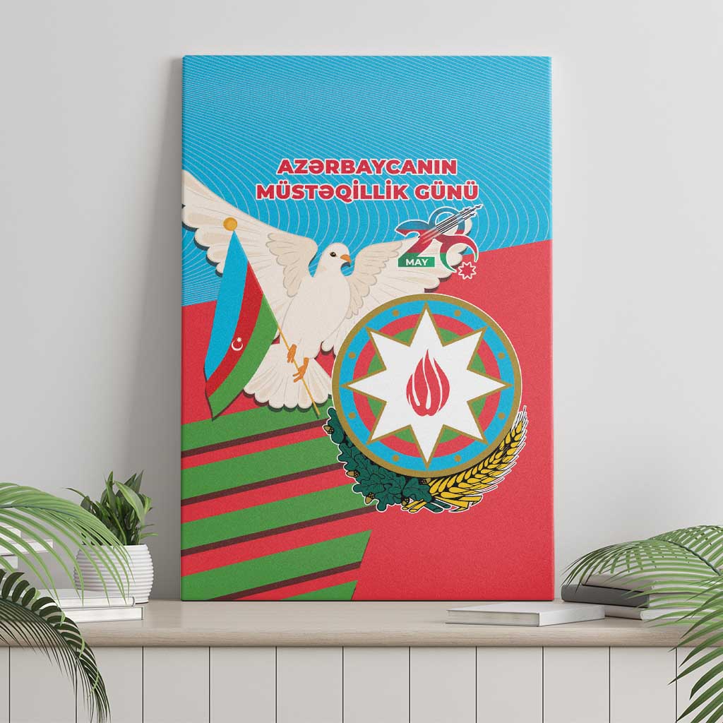Azerbaijan Independence Day Canvas Wall Art Mustəqillik Gunu