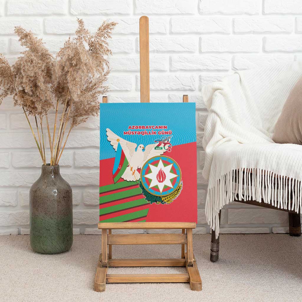 Azerbaijan Independence Day Canvas Wall Art Mustəqillik Gunu