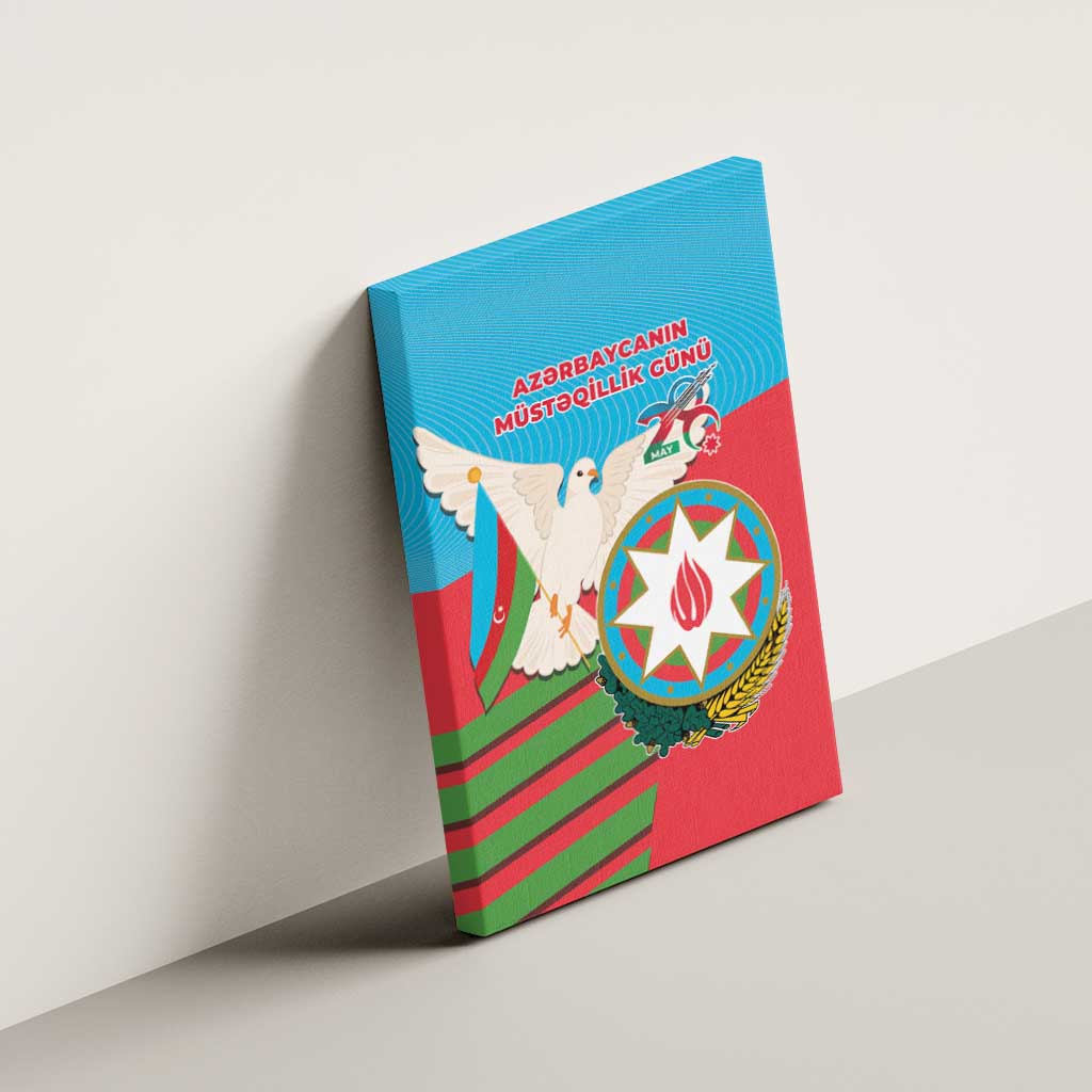 Azerbaijan Independence Day Canvas Wall Art Mustəqillik Gunu