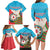 Azerbaijan Independence Day Family Matching Long Sleeve Bodycon Dress and Hawaiian Shirt Mustəqillik Gunu
