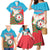 Azerbaijan Independence Day Family Matching Mermaid Dress and Hawaiian Shirt Mustəqillik Gunu