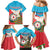 Azerbaijan Independence Day Family Matching Mermaid Dress and Hawaiian Shirt Mustəqillik Gunu