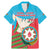 Azerbaijan Independence Day Family Matching Mermaid Dress and Hawaiian Shirt Mustəqillik Gunu