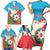 Azerbaijan Independence Day Family Matching Short Sleeve Bodycon Dress and Hawaiian Shirt Mustəqillik Gunu
