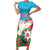 Azerbaijan Independence Day Family Matching Short Sleeve Bodycon Dress and Hawaiian Shirt Mustəqillik Gunu
