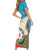 Azerbaijan Independence Day Family Matching Short Sleeve Bodycon Dress and Hawaiian Shirt Mustəqillik Gunu