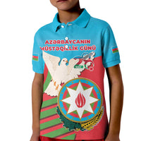 Azerbaijan Independence Day Kid Polo Shirt Mustəqillik Gunu