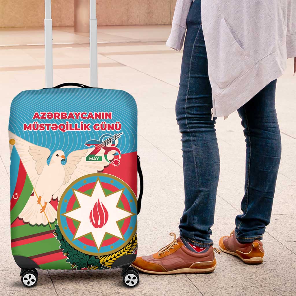 Azerbaijan Independence Day Luggage Cover Mustəqillik Gunu