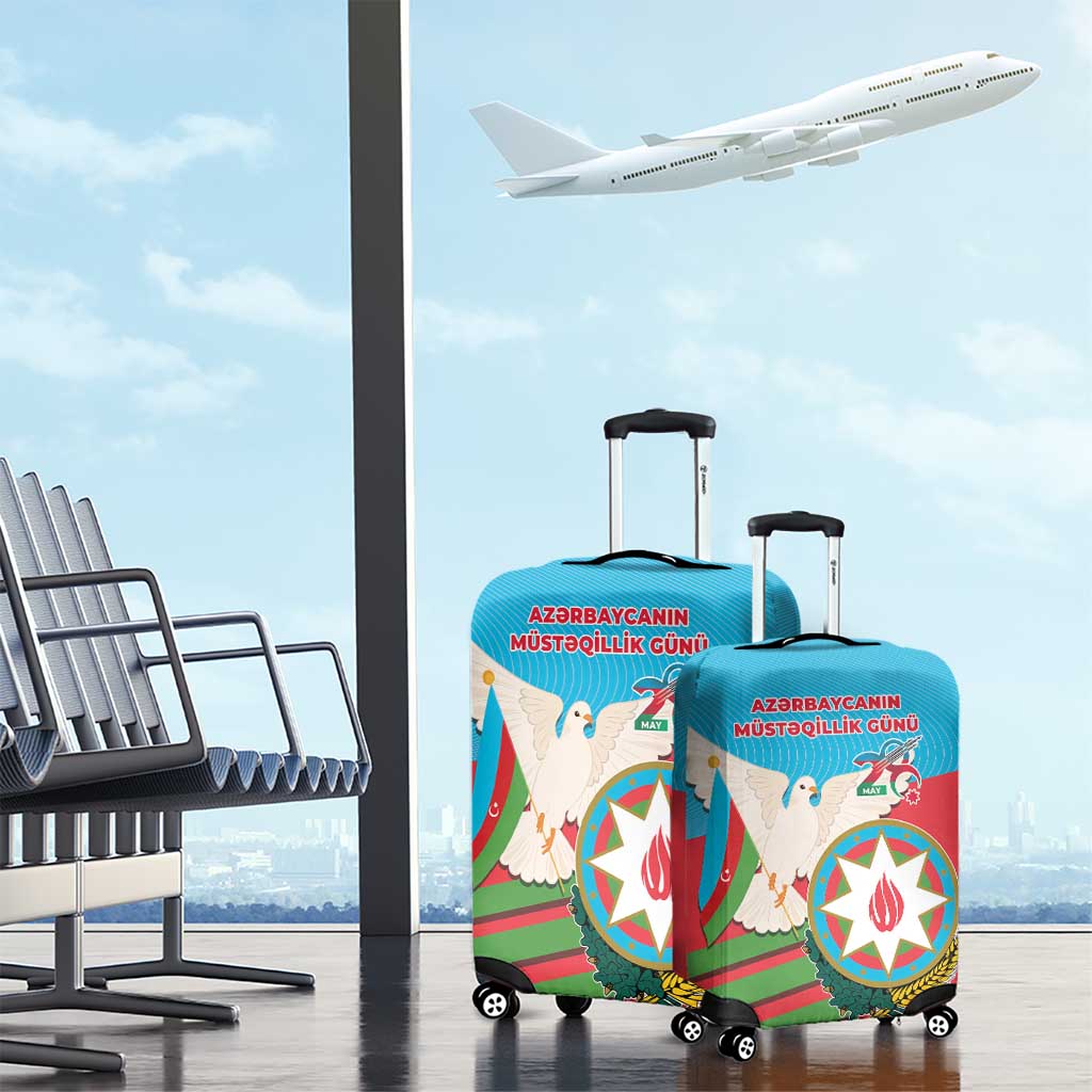 Azerbaijan Independence Day Luggage Cover Mustəqillik Gunu