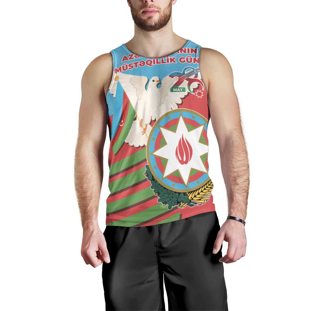 Azerbaijan Independence Day Men Tank Top Mustəqillik Gunu