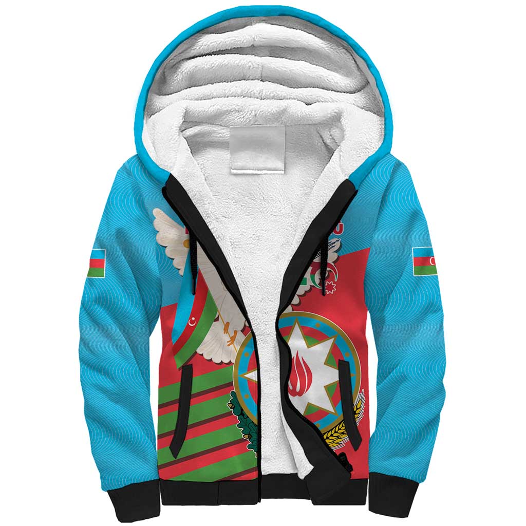 Azerbaijan Independence Day Sherpa Hoodie Mustəqillik Gunu