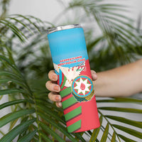 Azerbaijan Independence Day Skinny Tumbler Mustəqillik Gunu