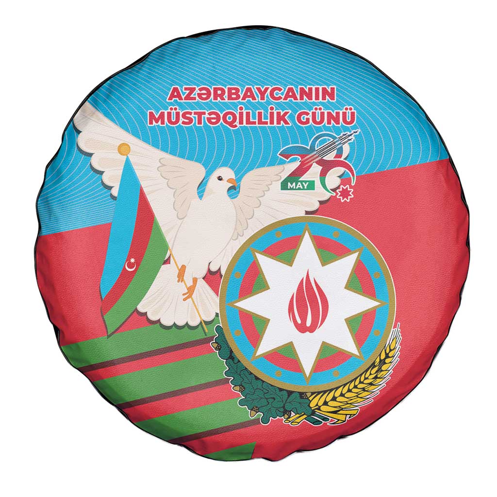 Azerbaijan Independence Day Spare Tire Cover Mustəqillik Gunu