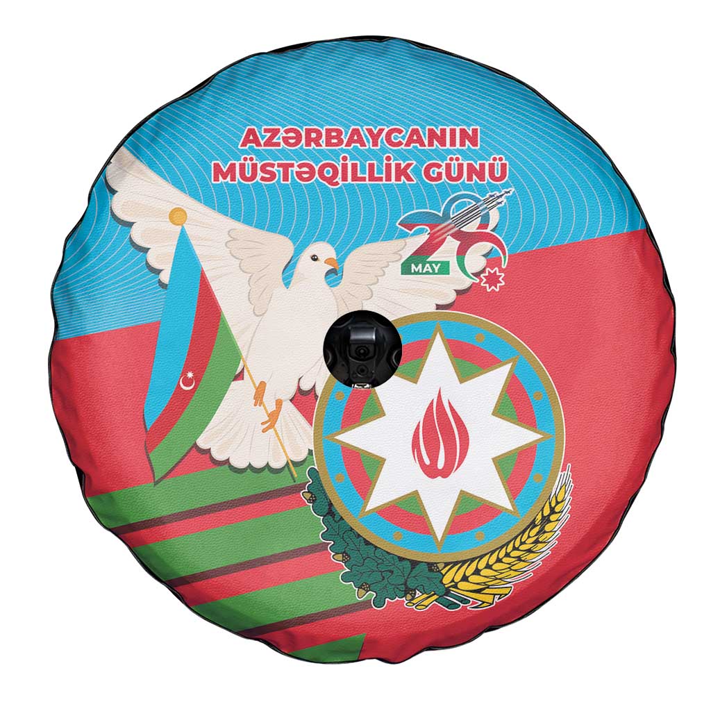 Azerbaijan Independence Day Spare Tire Cover Mustəqillik Gunu