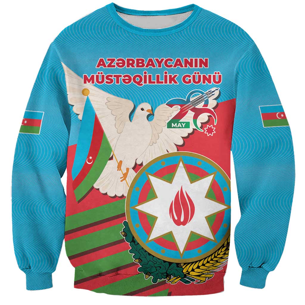 Azerbaijan Independence Day Sweatshirt Mustəqillik Gunu