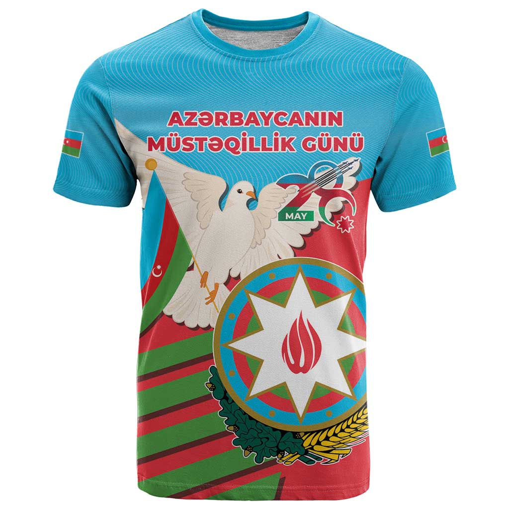 Azerbaijan Independence Day T Shirt Mustəqillik Gunu