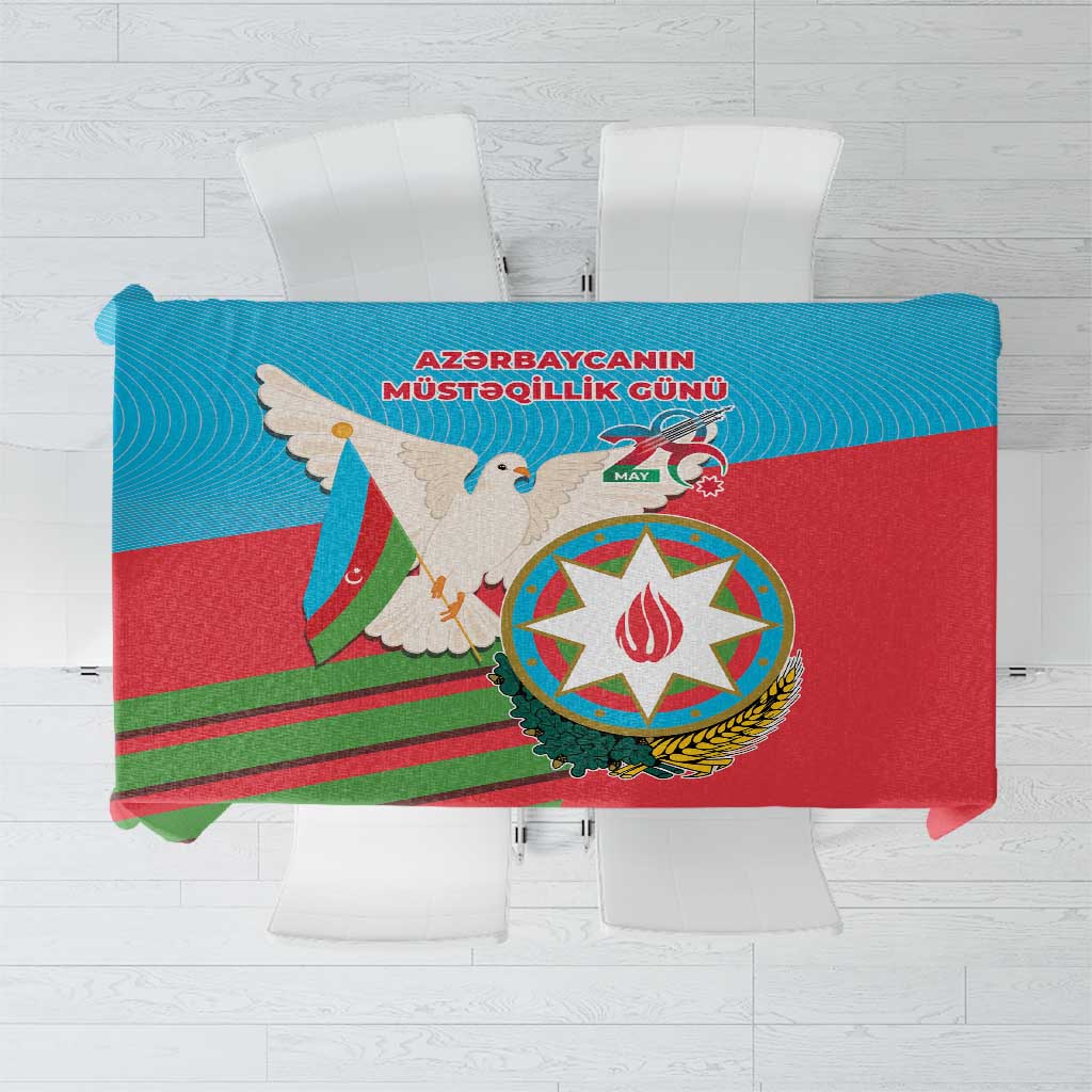 Azerbaijan Independence Day Tablecloth Mustəqillik Gunu