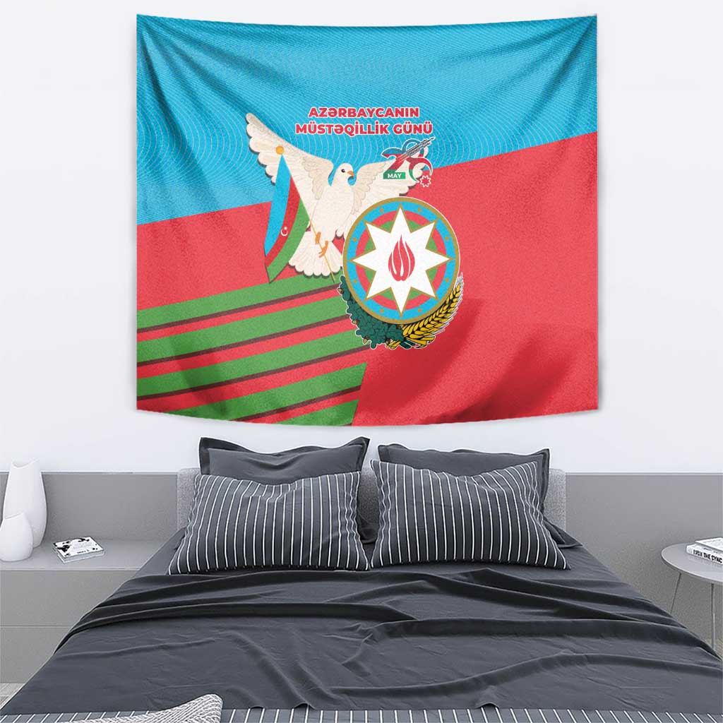 Azerbaijan Independence Day Tapestry Mustəqillik Gunu
